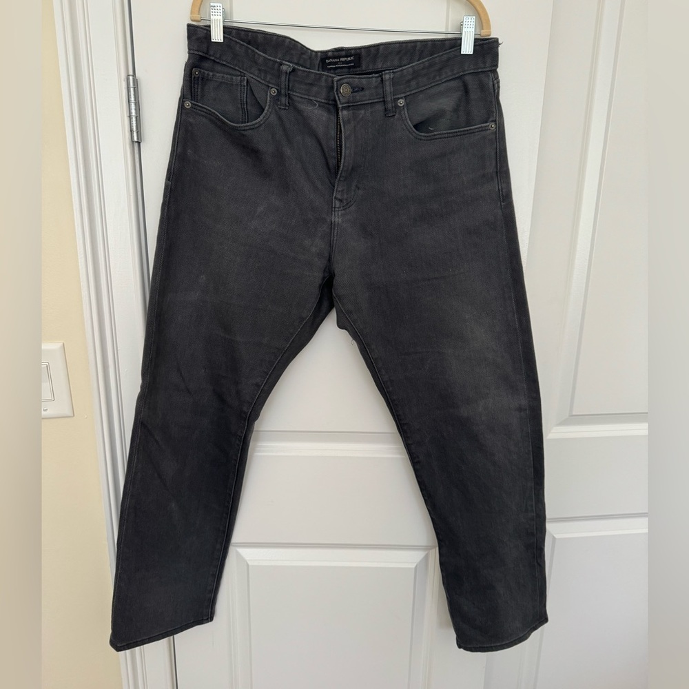 Banana Republic Men’s Dark Grey Jeans size 35x30